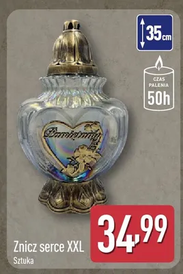 Znicz serce Xxl promocja w Aldi