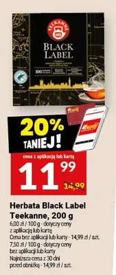 Herbata Black Label Teekanne promocja w Twój Market