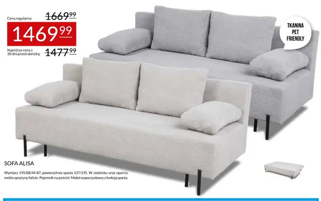 Sofa Alisa promocja w Abra Meble