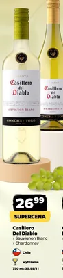Wino białe Casillero Del Diablo Reserva Sauvignon Blanc wytrawne Chile promocja w Netto