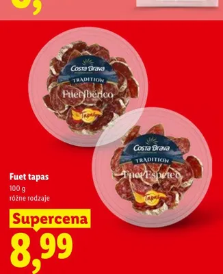 Fuet Ibérico tapas Costa Brava promocja w Lidl
