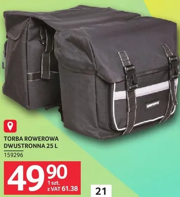 Torba rowerowa dwustronna 25 L promocja w Selgros