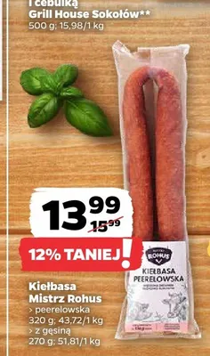 Kiełbasa z gęsiną Mistrz Rohus promocja w Netto