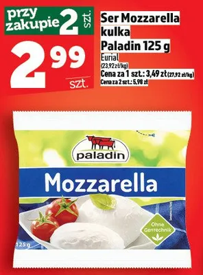 Ser Mozzarella kulka Paladin 125g promocja w TOPAZ
