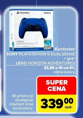 Zestaw kontroler Sony PlayStation 5 DualSense + gra Lego Horizon Adventures promocja w Carrefour