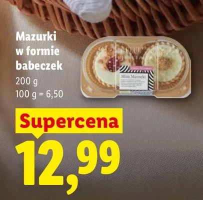 Mazurki w formie babeczek promocja w Lidl