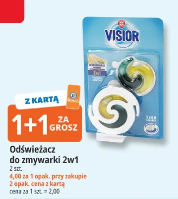 Odświeżacz do zmywarki 2w1 Visior promocja w Leclerc
