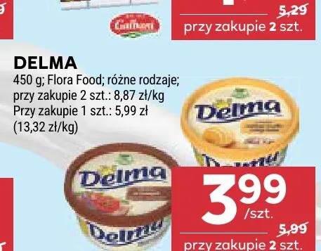 Margaryna Delma promocja w Stokrotka