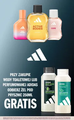 Woda toaletowa Adidas Active Bodies promocja w Rossmann