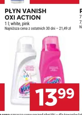 Płyn Vanish Oxi Action pink promocja w Stokrotka