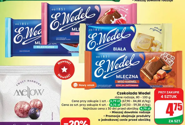 Czarna porzeczka liofilizowana w pyłku Mellow promocja w Dino