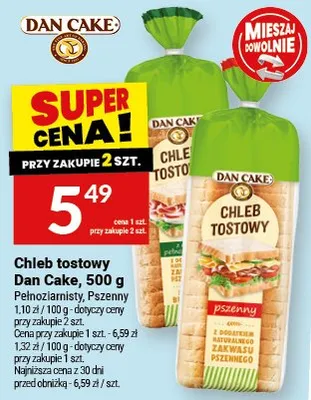 Chleb tostowy Dan Cake, 500 g promocja w Twój Market