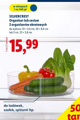 Organizer lub zestaw 2 organizerów obrotowych promocja w Lidl