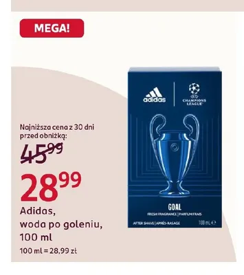 Woda po goleniu Adidas promocja w Rossmann