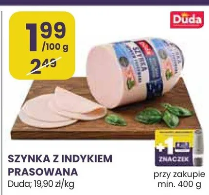Szynka z indykiem prasowana promocja w Stokrotka