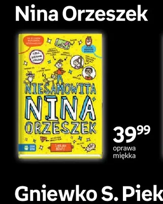 Książka Niesamowita Nina Orzeszek Zielona Sowa promocja w Empik