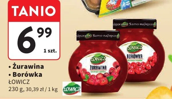 Żurawina promocja w Intermarche