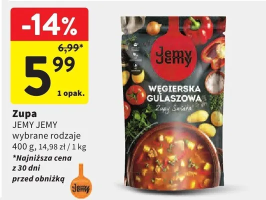 Zupa węgierska gulaszowa promocja w Intermarche