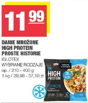 Danie mrożone High Protein proste historie promocja w SPAR