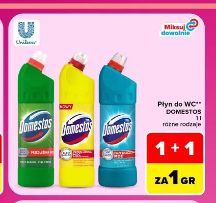 Płyn do WC Domestos promocja w Carrefour Market