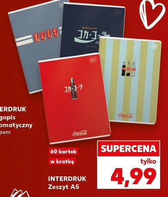 Zeszyt A5 Interdruk Coca-Cola promocja w BACK TO SCHOOL