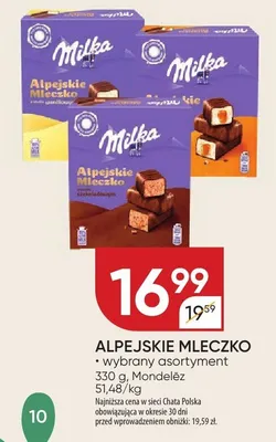 Alpejskie mleczko promocja w Chata Polska