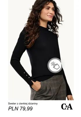 Sweter z cienkiej dzianiny C & A promocja w C&A