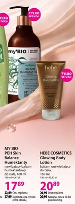 Nawilżający balsam humektantowy do ciała promocja w Hebe