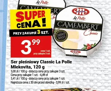 Ser pleśniowy Classic La Polle Mlekovita promocja w Twój Market
