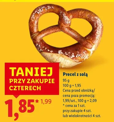 Precel z solą promocja w Lidl