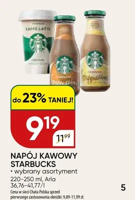 Napój kawowy Starbucks promocja w Chata Polska