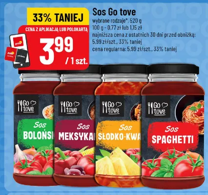 Sos Meksykański Go tove promocja w POLOmarket