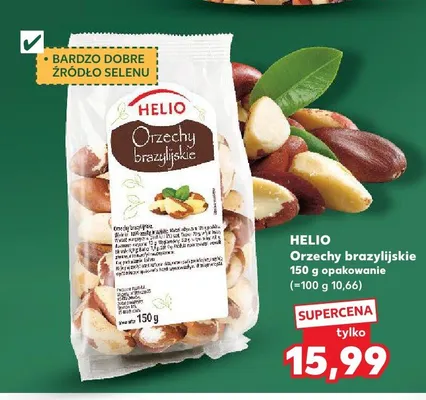 Orzechy brazylijskie Helio promocja w Kaufland