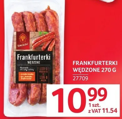 Frankfurterki wędzzone promocja w Selgros