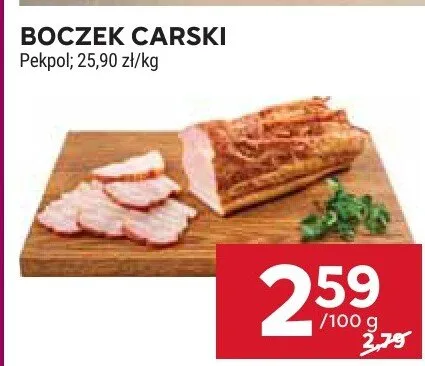 Boczek carski promocja w Stokrotka