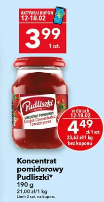 Koncentrat pomidorowy promocja w LEWIATAN