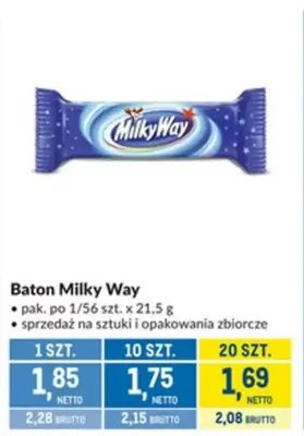 Baton Milky Way promocja w Makro