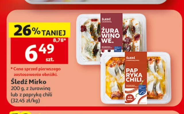 Śledź Mirko z papryką chili promocja w Auchan