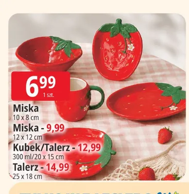Kubek truskawka 300 ml promocja w Leclerc