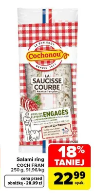 Salami ring Coch Fran promocja w Carrefour Market