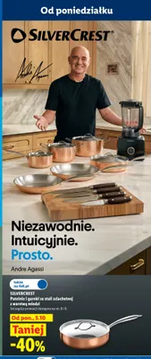 Patelnie i garnki ze stali szlachetnej z warstwą miedzi Silvercrest promocja w Lidl
