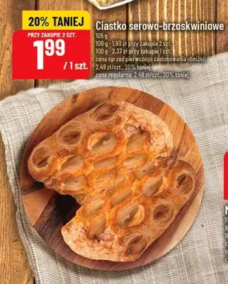 Ciastko serowo-brzoskwiniowe promocja w POLOmarket