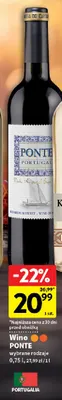Wino Ponte promocja w Intermarche