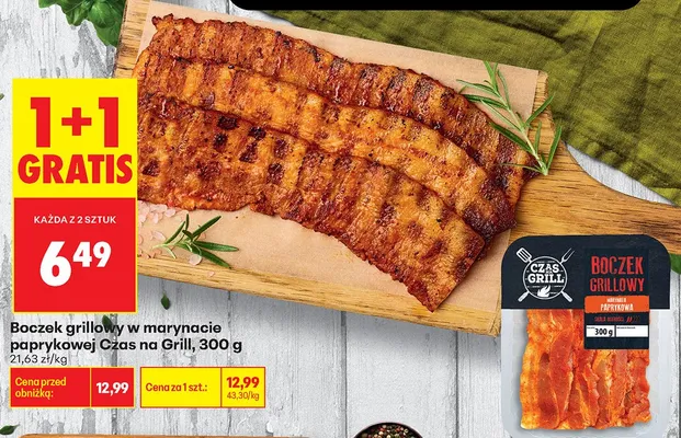 Boczek grillowy w marynacie paprykowej Czas na Grill promocja w Biedronka