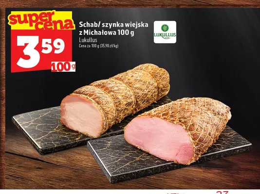 Schab wiejski z Michałowa Lukullus promocja w TOPAZ