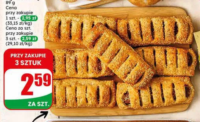 Hot-Dog z parówką promocja w Dino