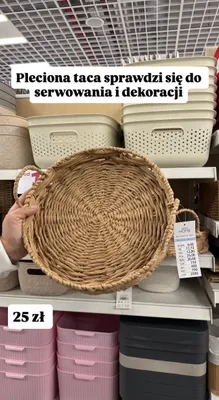 Taca dekoracyjna pleciona promocja w Pepco