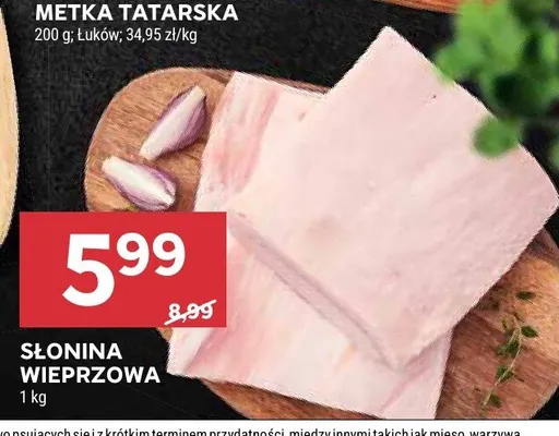 Słonina wieprzowa promocja w Stokrotka