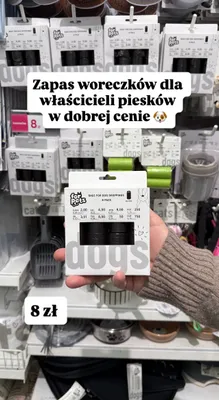 Zapas woreczków na psie odchody  promocja w Pepco