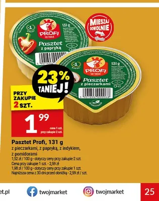 Pasztet Profi z indykiem promocja w Twój Market